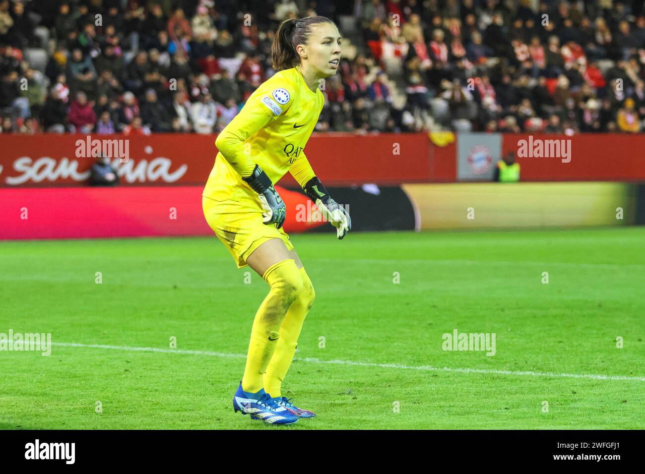 München, Deutschland. 30. Januar 2024. Constance Picaud (Paris St. Germain, 16) FC Bayern München gegen Paris St. Germain, Fussball UEFA Women's Champions League, Gruppenrunde 6. Spieltag, Saison 23/24, 30.01.2024; Foto: Eibner-Pressefoto/Jenni Maul Credit: dpa/Alamy Live News Stockfoto