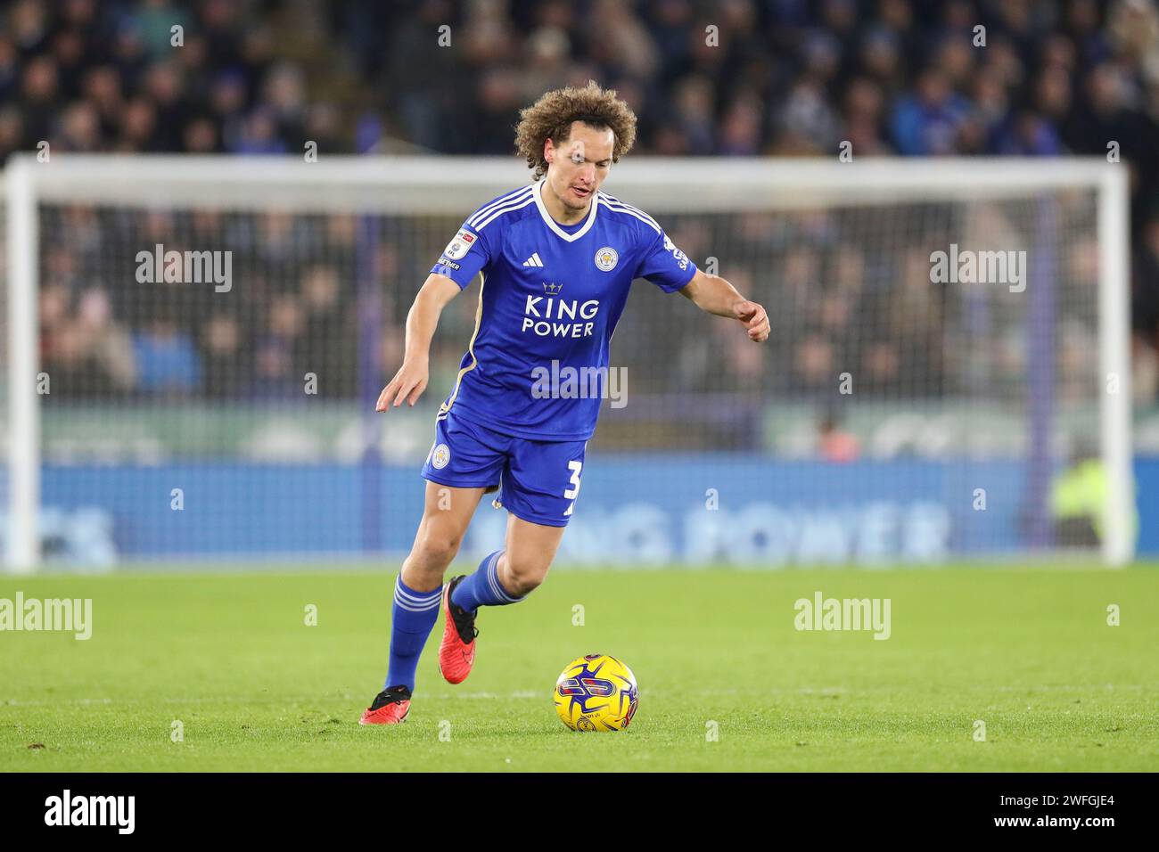Leicester, Großbritannien. 30. Januar 2024. Leicester City Verteidiger Wout Faes (3) während des Leicester City FC gegen Swansea City FC im King Power Stadium, Leicester, England, Vereinigtes Königreich am 30. Januar 2024 Credit: Every Second Media/Alamy Live News Stockfoto