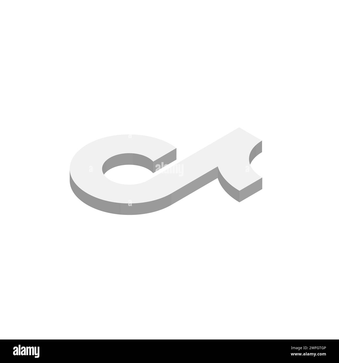 TikTok Social Media App-Symbol. Abbildung des isometrischen 3D-Vektors. Stock Vektor