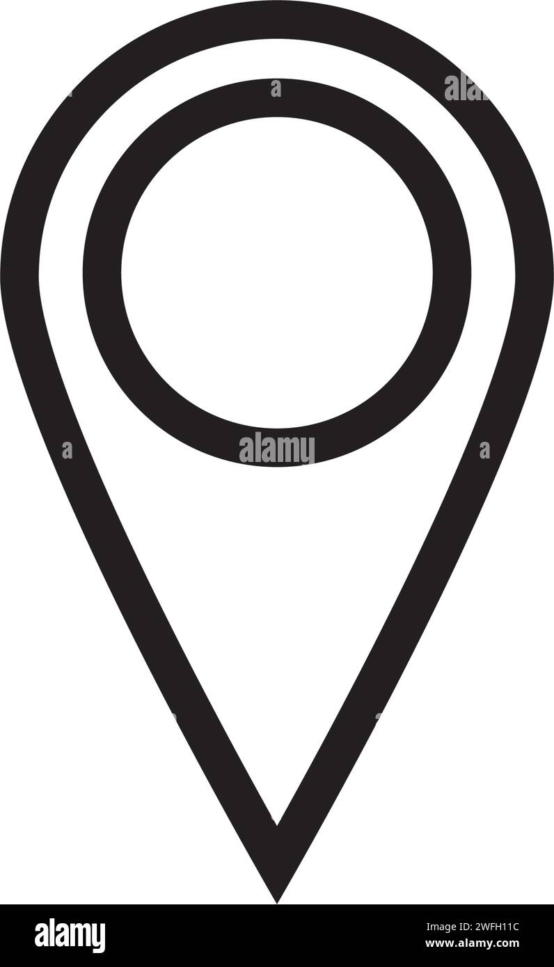 Positionssymbol Vektor-Illustration Design Logo-Vorlage Stock Vektor