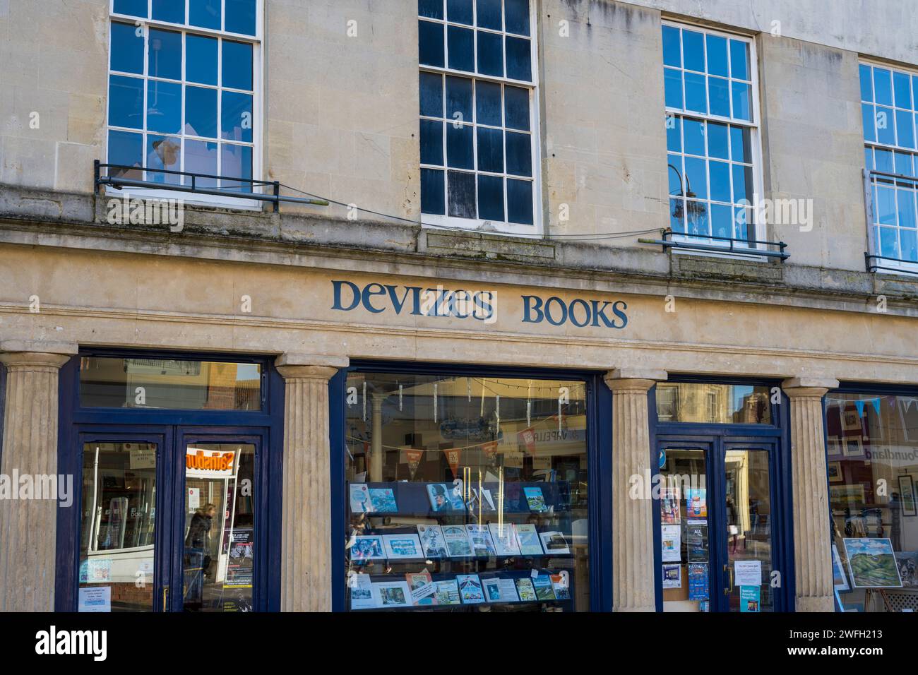Devizes Books, Händel House, Devizes, Wiltshire, England, GROSSBRITANNIEN, GB. Stockfoto