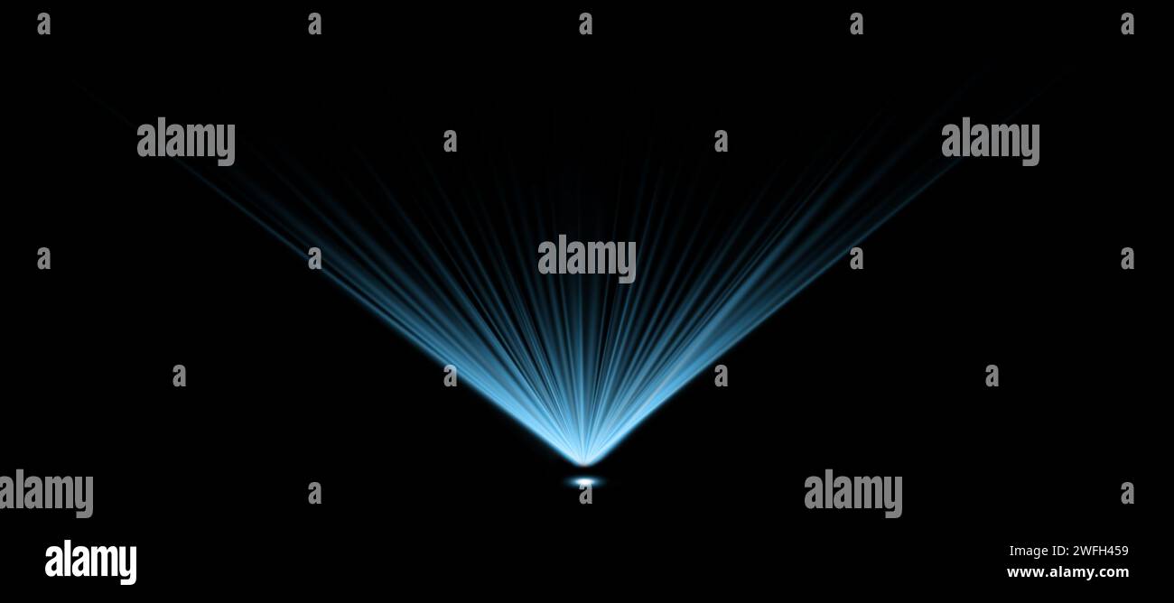 Holographischer oder holographischer Spot-Look für hud-Kreis mit futuristischem blauen Leuchten Stockfoto