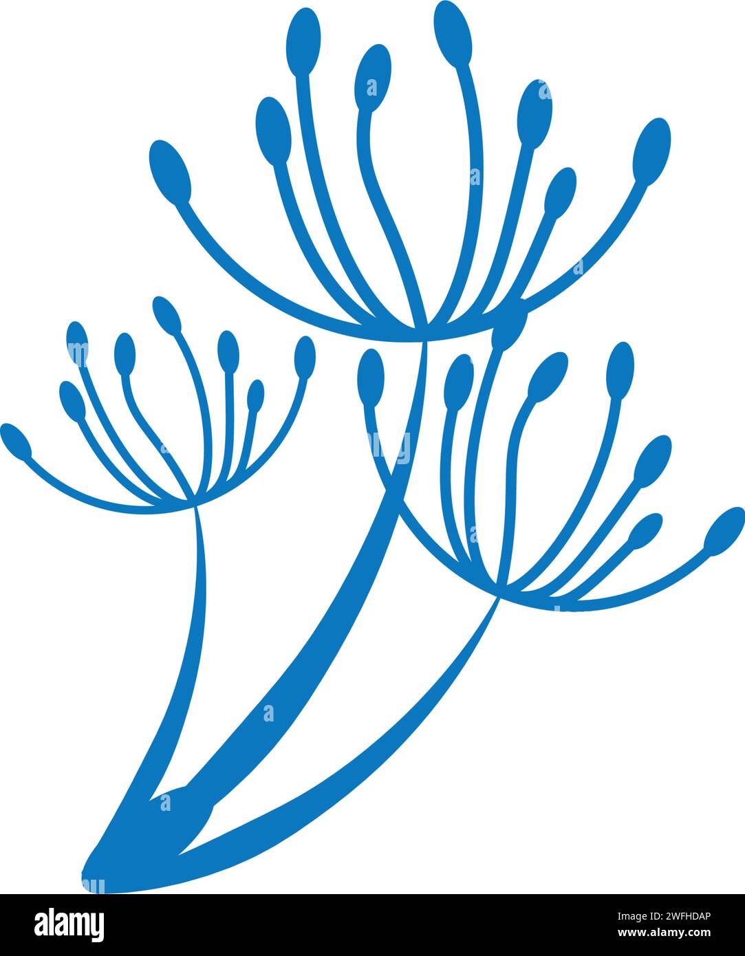 Löwenzahn vektor Icon Design vorlage Stock Vektor