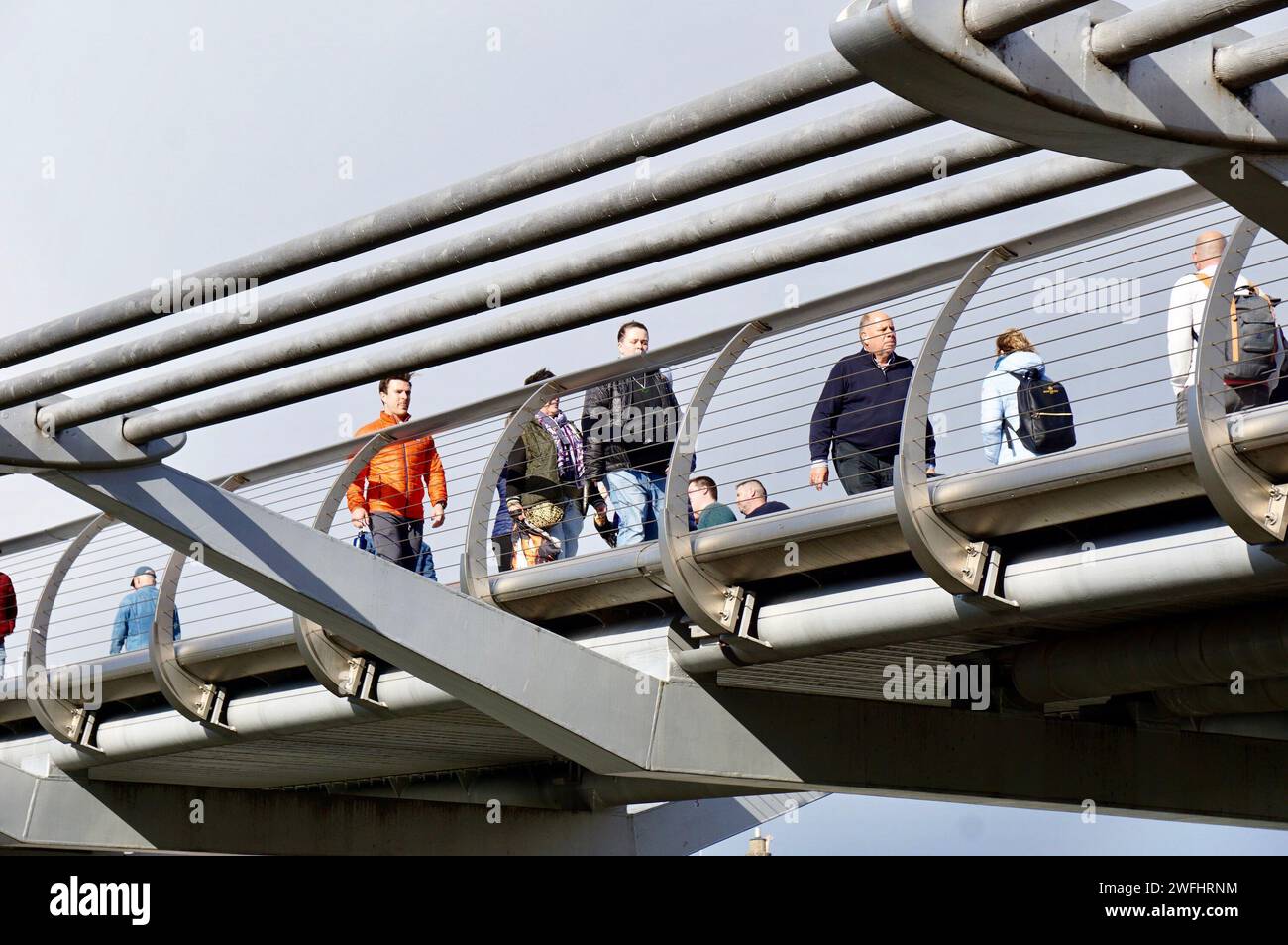 London Millennium Foot Bridge Stockfoto