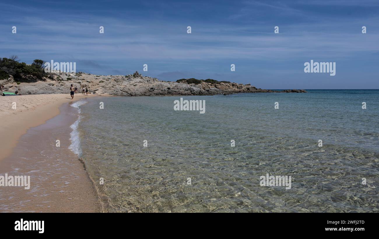 Chia Beach, Domus de Maria, Süd-Sardinien, Italien Stockfoto