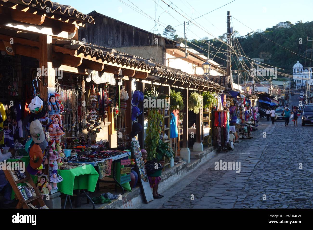 Dorf Concepcion de Ataco, El Salvador Zentralamerika Stockfoto