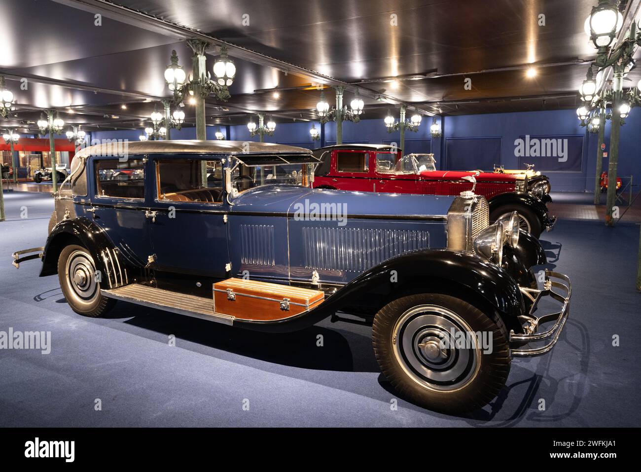 Sammlung von Oldtimern im Musée National de l'Automobile, Collection Schlumpf ist ein Automobilmuseum in Mulhouse, Frankreich. Stockfoto