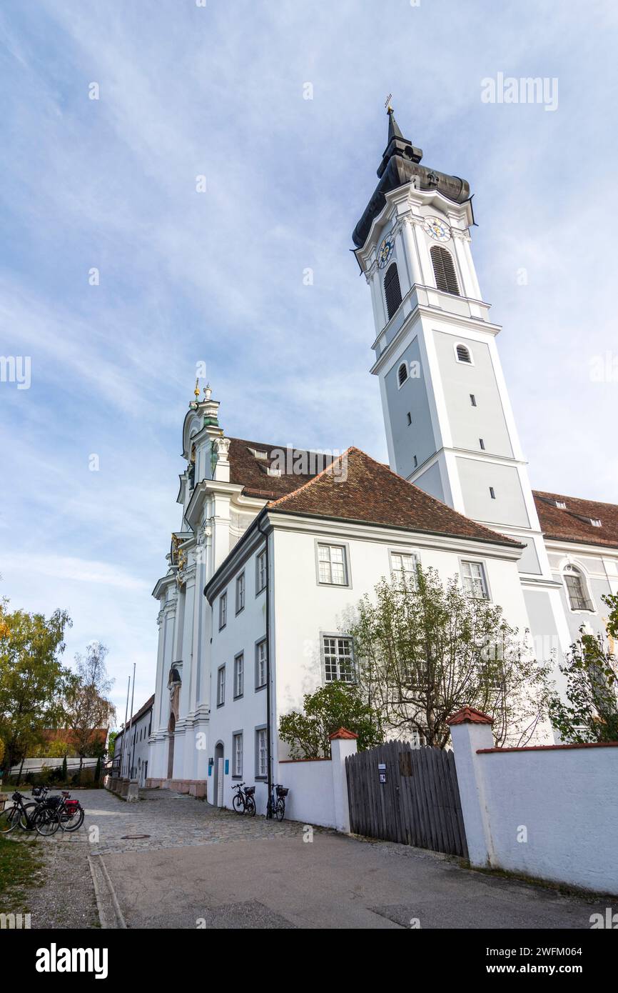 Dießen am Ammersee: Marienmünster Kirche in Oberbayern, Ammersee Lech, Oberbayern, Bayern, Bayern, Deutschland Stockfoto