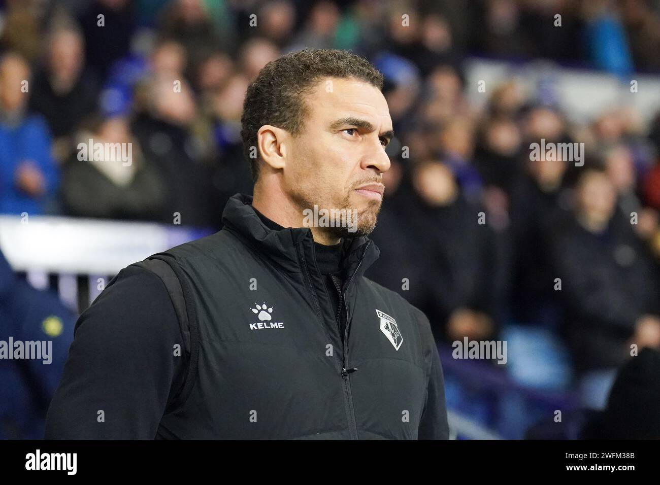 Sheffield, Großbritannien. Januar 31, 2024. Watford Manager Valerien Ismael beim Sheffield Wednesday FC gegen Watford FC SKY Bet EFL Championship Match im Hillsborough Stadium, Sheffield, Großbritannien am 31. Januar 2024 Credit: Every Second Media/Alamy Live News Stockfoto