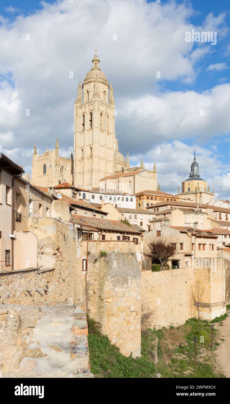 Segovia - Kathedrale Nuestra Señora De La Asunción y de San Frutos de Segovia Stockfoto