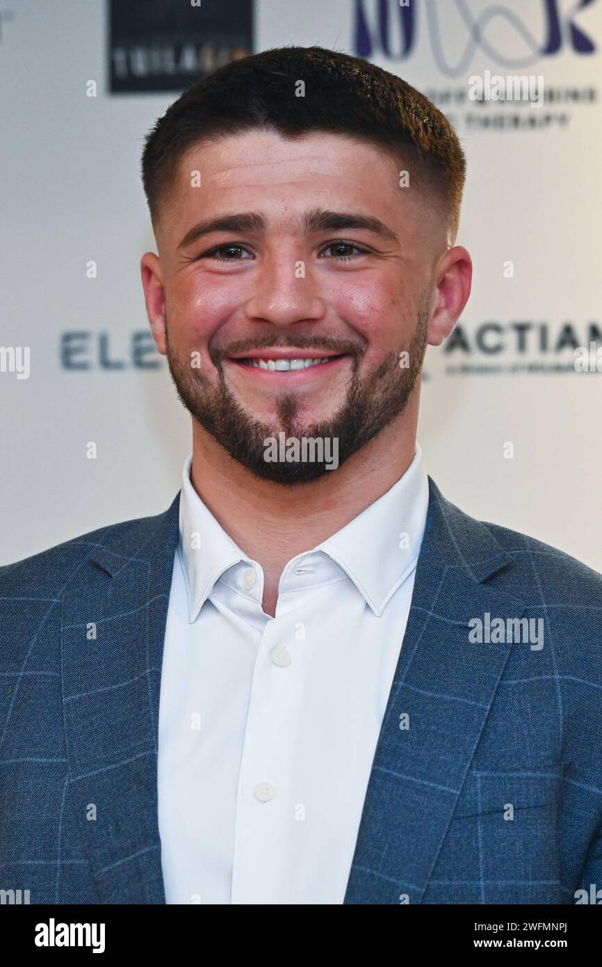 London, Großbritannien. Januar 31, 2024. Max Brown nimmt am Nordoff and Robbins Legends of Rugby Dinner 2024 im Grosvenor House Hotel London Teil. Quelle: Siehe Li/Picture Capital/Alamy Live News Stockfoto