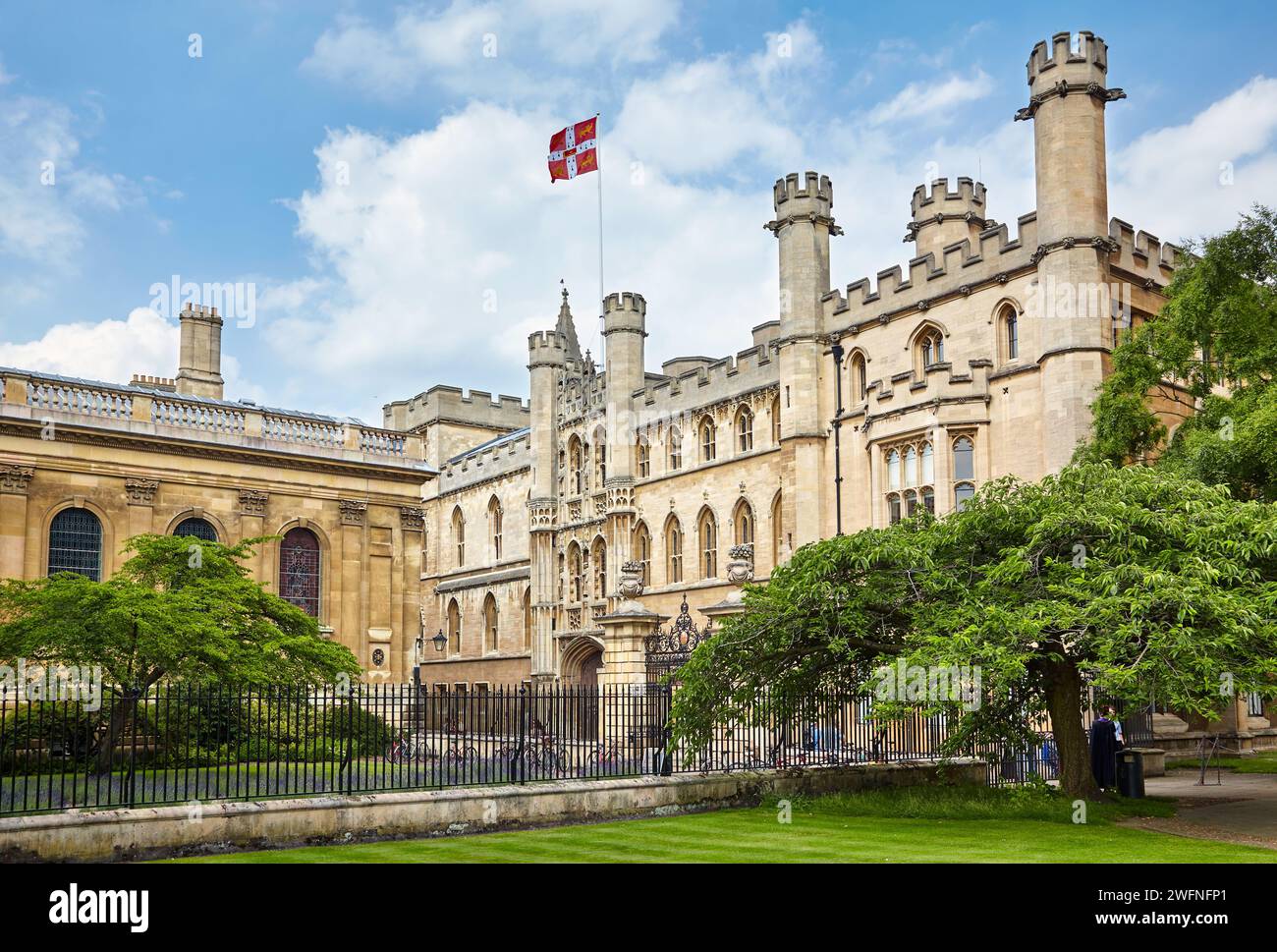 Der West Court of Old Schools, in dem die Cambridge University Offices untergebracht sind, die die Hauptverwaltung der Universität bilden. Universität Cambri Stockfoto