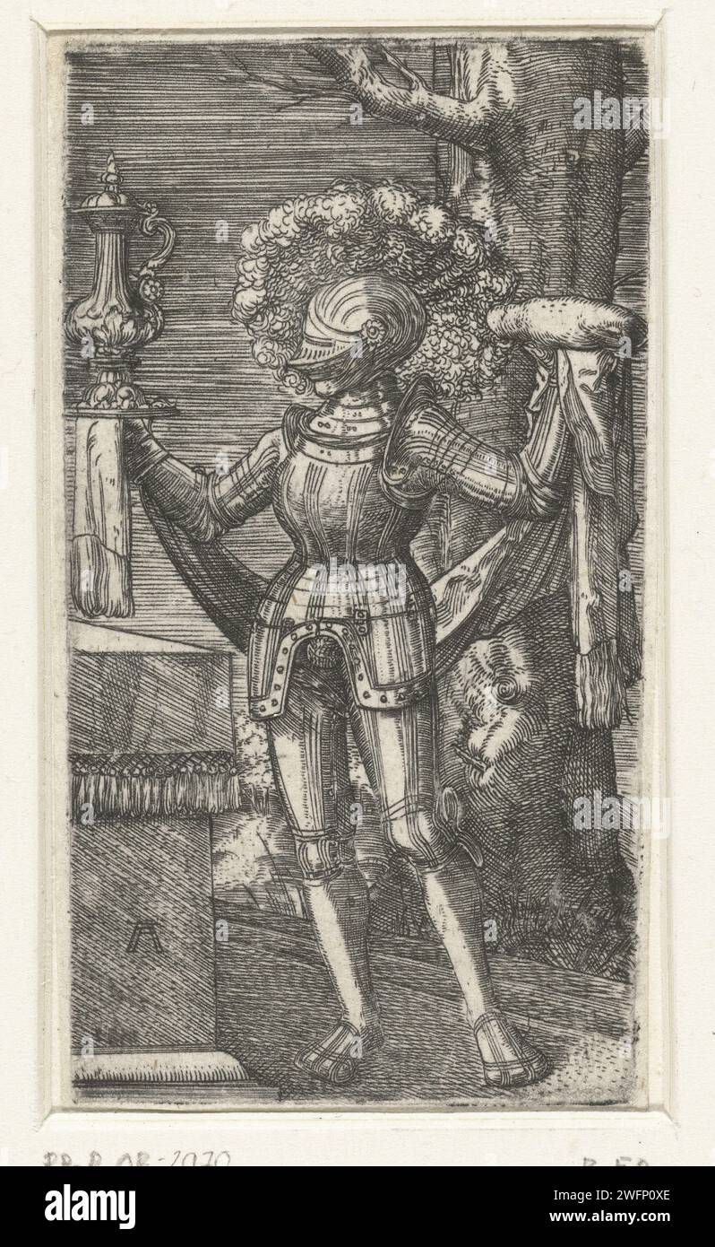 Ritter mit Wein und Brot, Albrecht Altdorfer, ca. 1506 - 1538 Druck ...