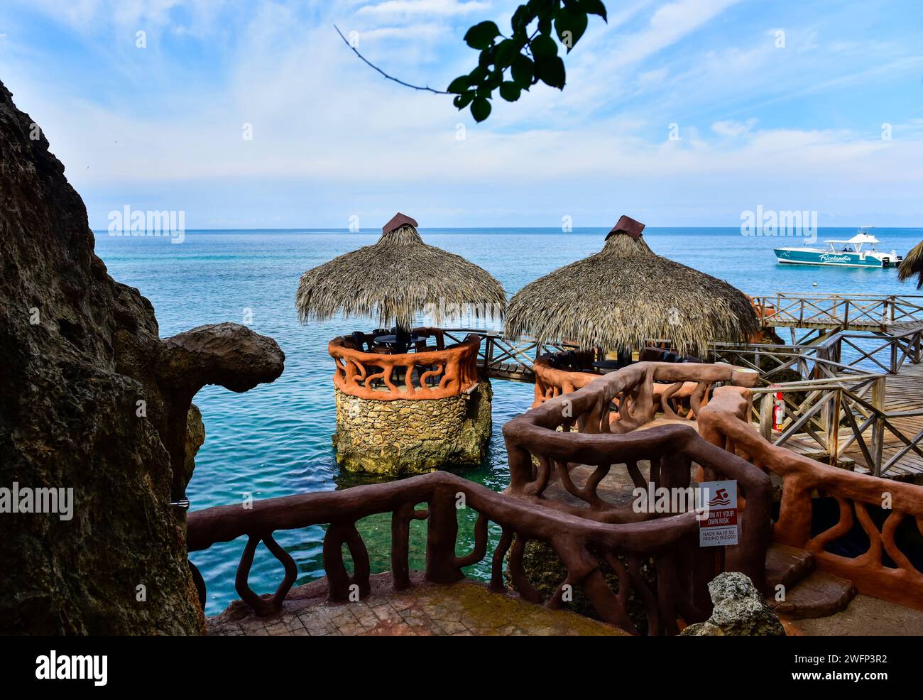 Resort in der Dominikanischen Republik Stockfoto