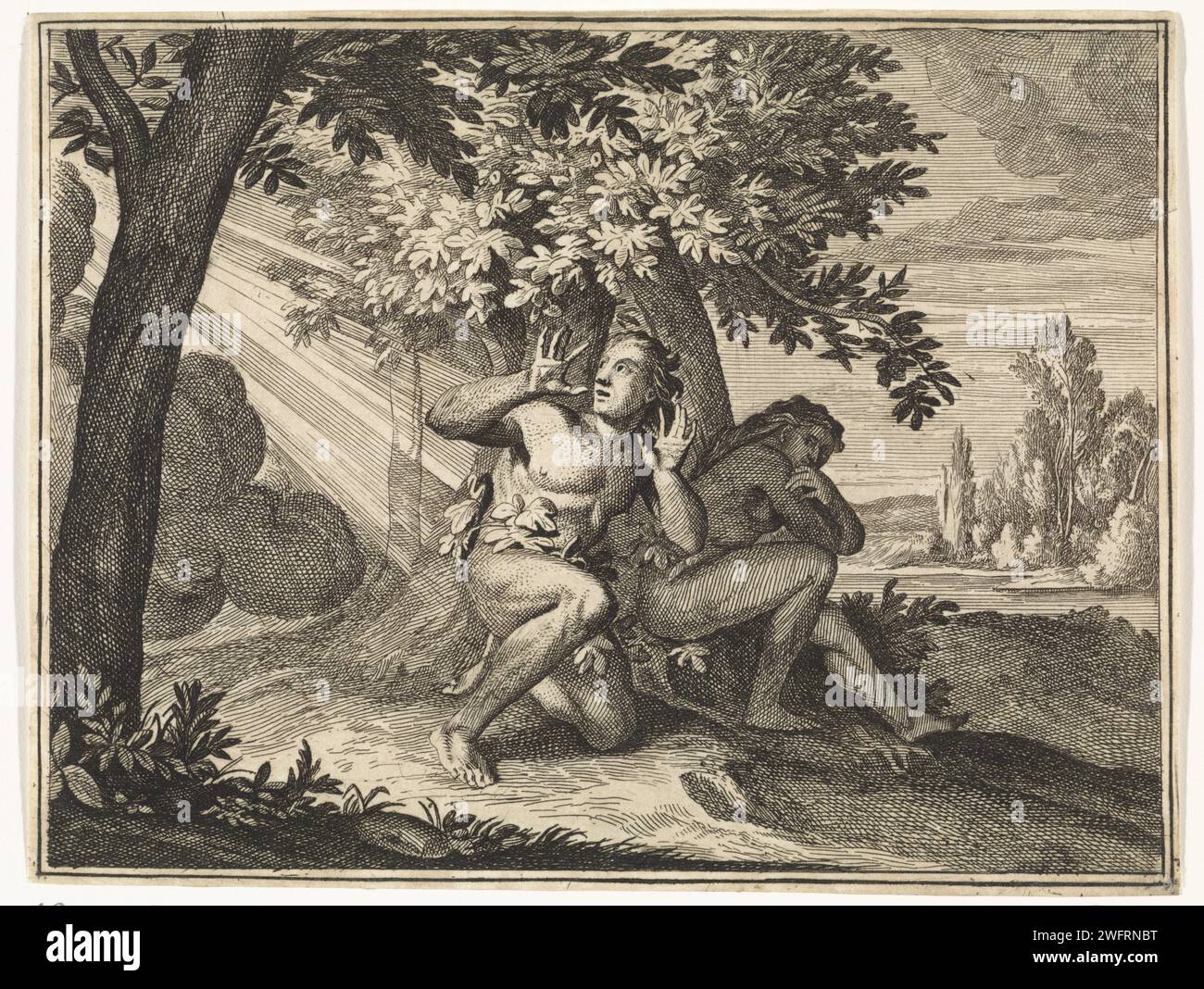 Adam Und Eva Geschichte Kurzfassung Vorabend verstecken sich -Fotos und -Bildmaterial in hoher Auflösung