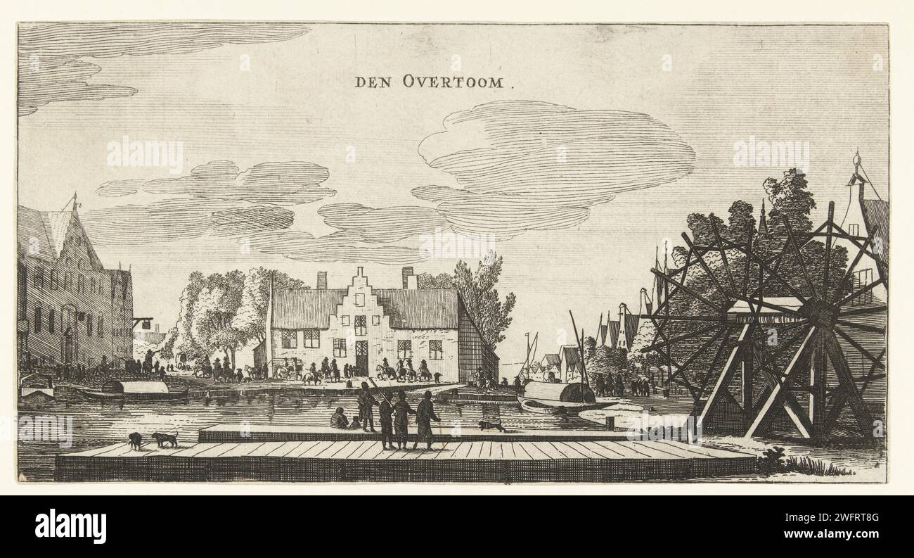 Overtoom, in oder nach 1650 drucken Ansicht des Overtoom. Teil einer