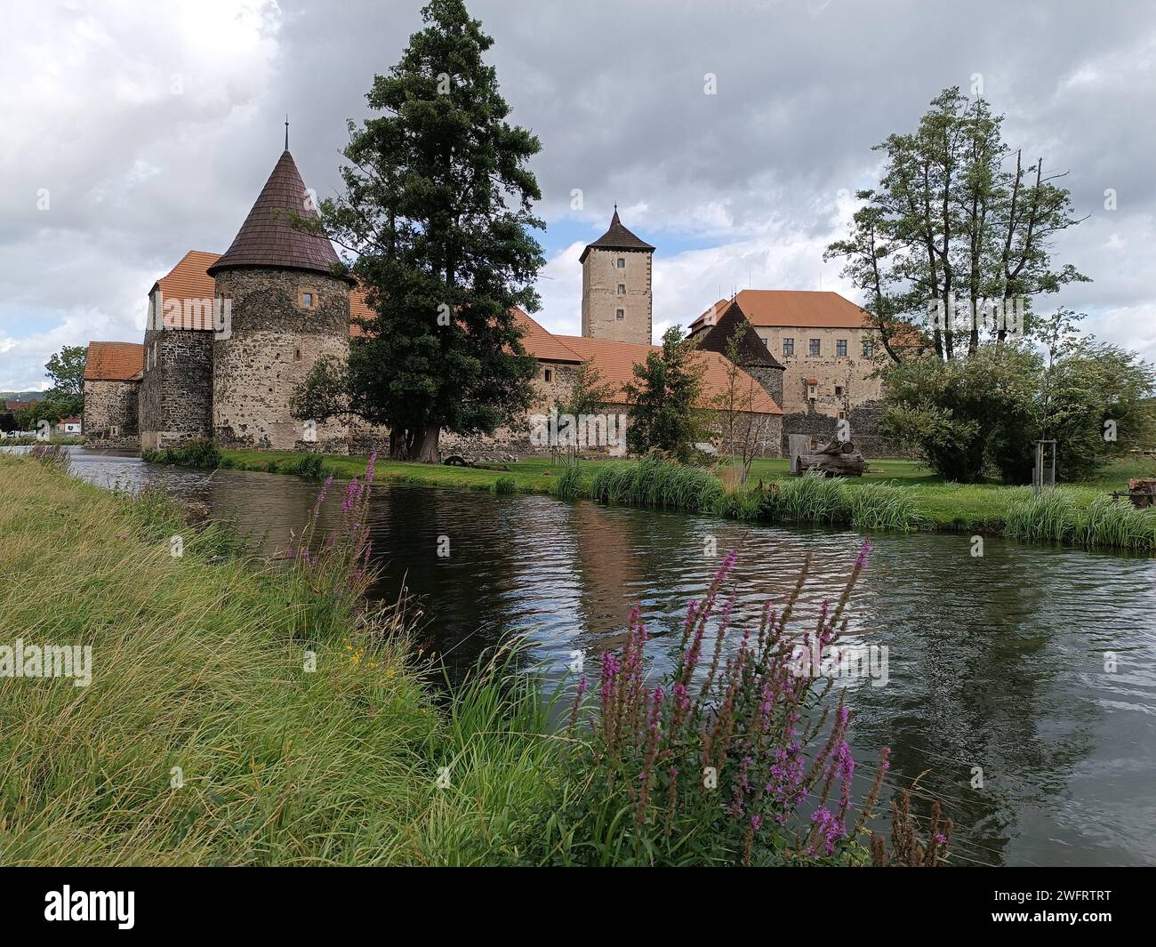 Das Schloss Schvigov in der bezaubernden Tschechischen Republik Stockfoto