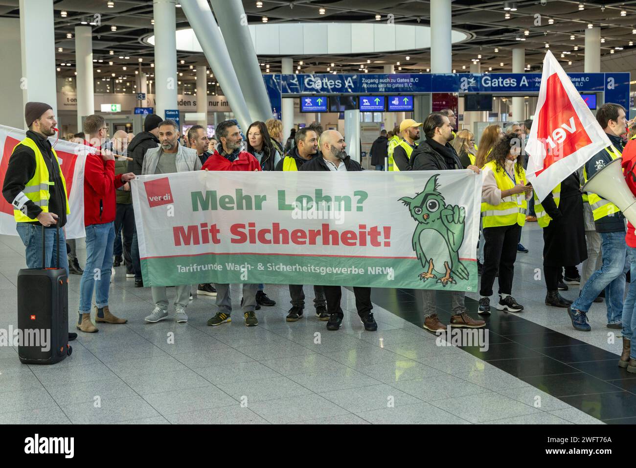 Elegantes Streik Flughafen Deutschland Bild