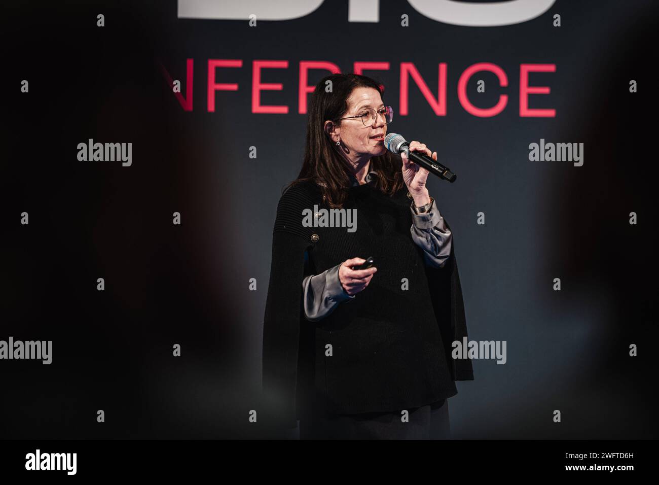 SPOBIS Conference 2024 Beate Ulisch, Geschäftsführung, ETV Kinder- und Jugendförderung gemeinnützige GmbH Hamburg CCH Congress Center Hamburg Hamburg Deutschland *** SPOBIS Conference 2024 Beate Ulisch, Geschäftsführerin, ETV Kinder und Jugendförderung gemeinnützige GmbH Hamburg CCH Congress Center Hamburg Deutschland Stockfoto