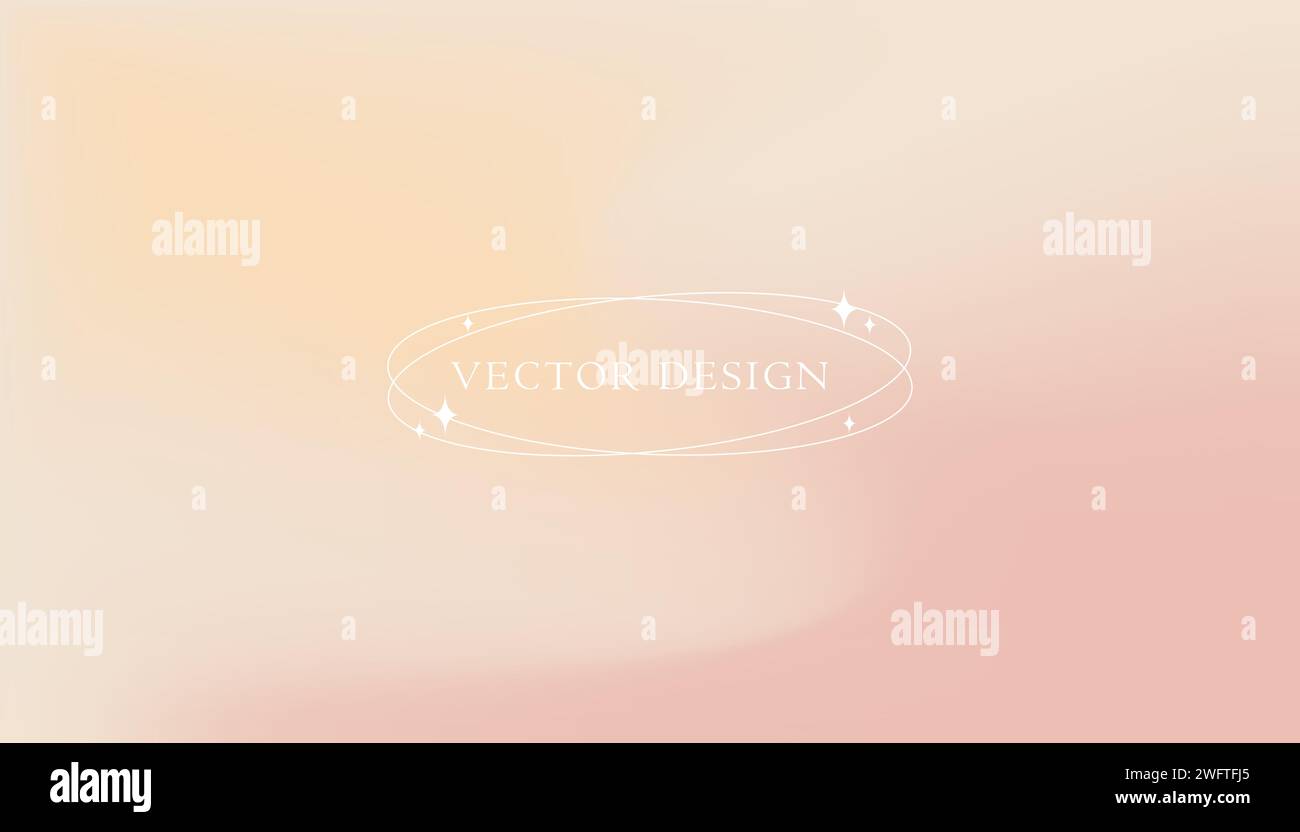 Hintergrund für Retro-Verlaufsverlauf. Minimalistische Vektor-Illustration. Weiche Weichzeichnungskarte. Abstraktes Poster in Pastellfarben für Social Media oder Website-Design. Moderne Tapete Stock Vektor
