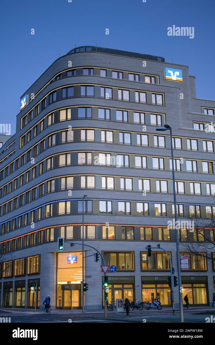 Neubau Berliner Volksbank Quartier Bundesallee, Wilmersdorf, Charlottenburg-Wilmersdorf, Berlin, Deutschland Stockfoto