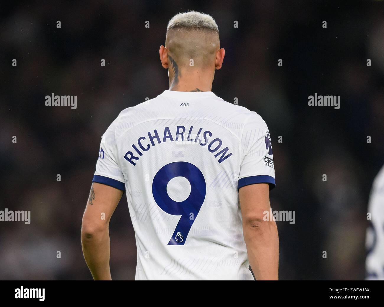 London, Großbritannien. 31. Januar 2024 - Tottenham Hotspur gegen Brentford - Premier League - Tottenham Hotspur Stadium. Tottenhams Richarlison in Aktion. Bildnachweis: Mark Pain / Alamy Live News Stockfoto