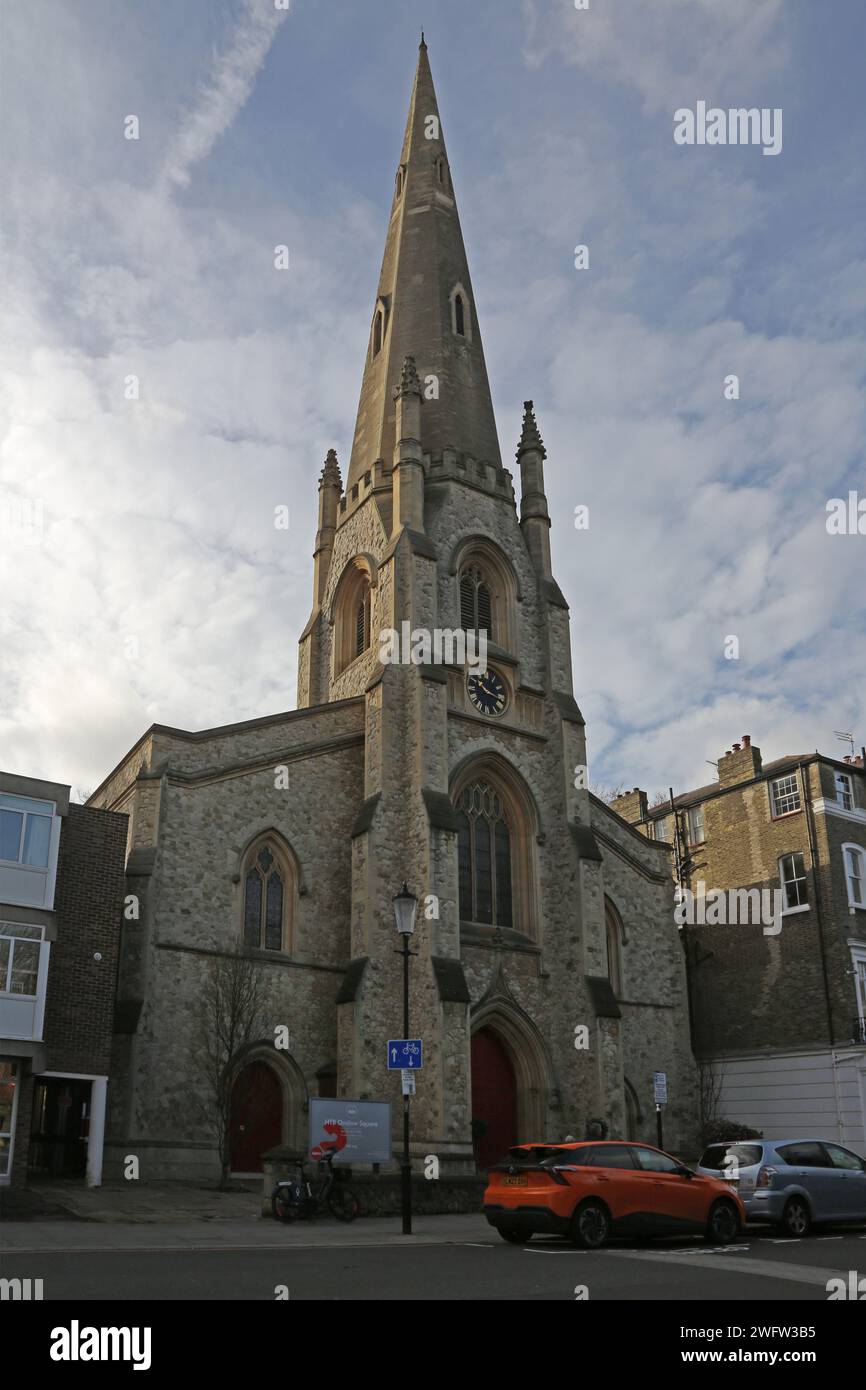 HTB Onslow Square Church (St Paul's Onslow Square Church) denkmalgeschütztes Gebäude, erbaut 1860 Architekt James Edmeston South Kensington London Engl Stockfoto