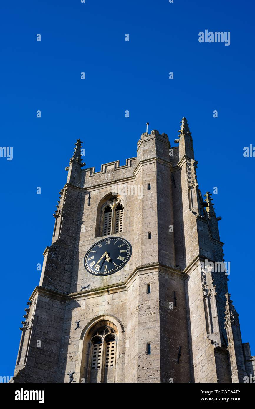 Church Tower, St Marys, Arts and Culture Centre, Devizes, Wiltshire, England, Großbritannien, GB Stockfoto