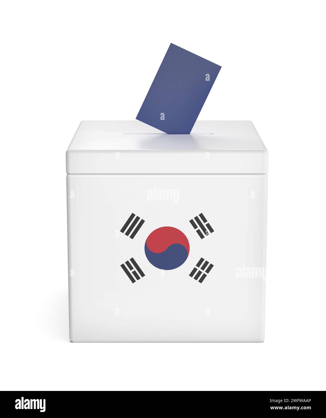 Konzeptbild für Wahlen in Südkorea Stockfoto