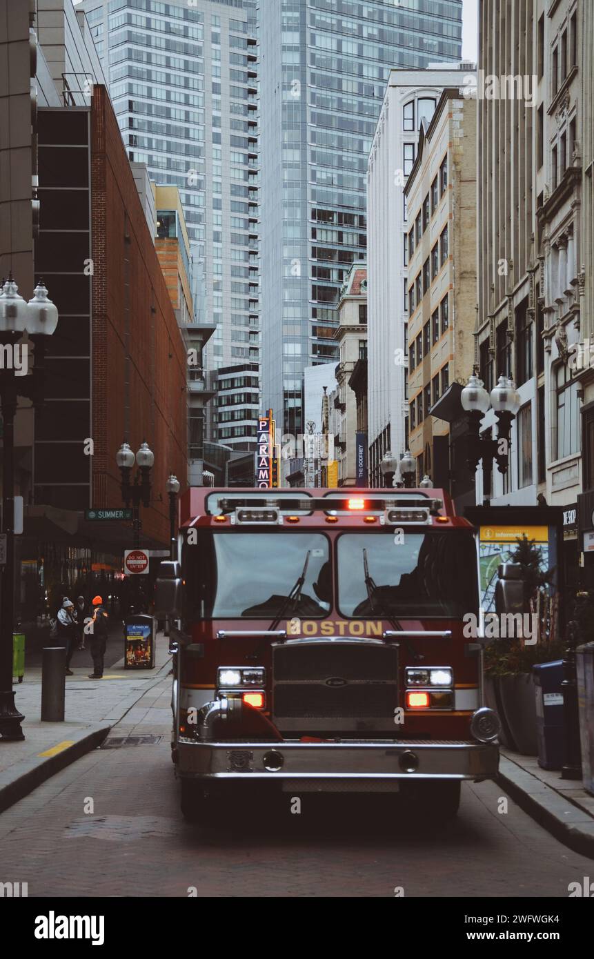 Foto in der Innenstadt von Boston, USA, am 12. februar 2020 Stockfoto
