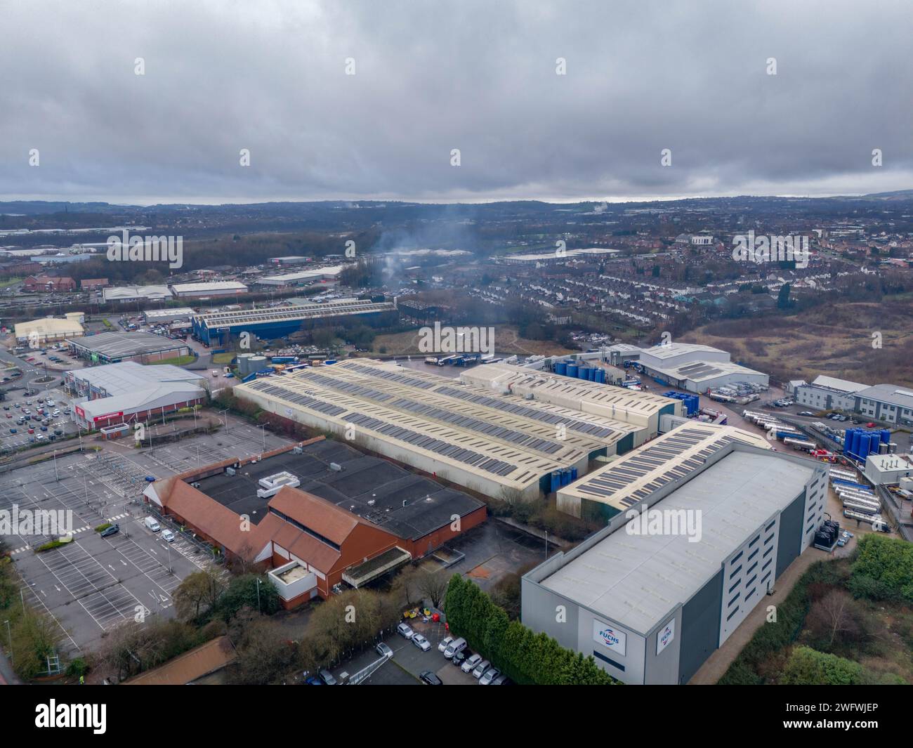 Stoke auf Trent Drohne Stockfoto