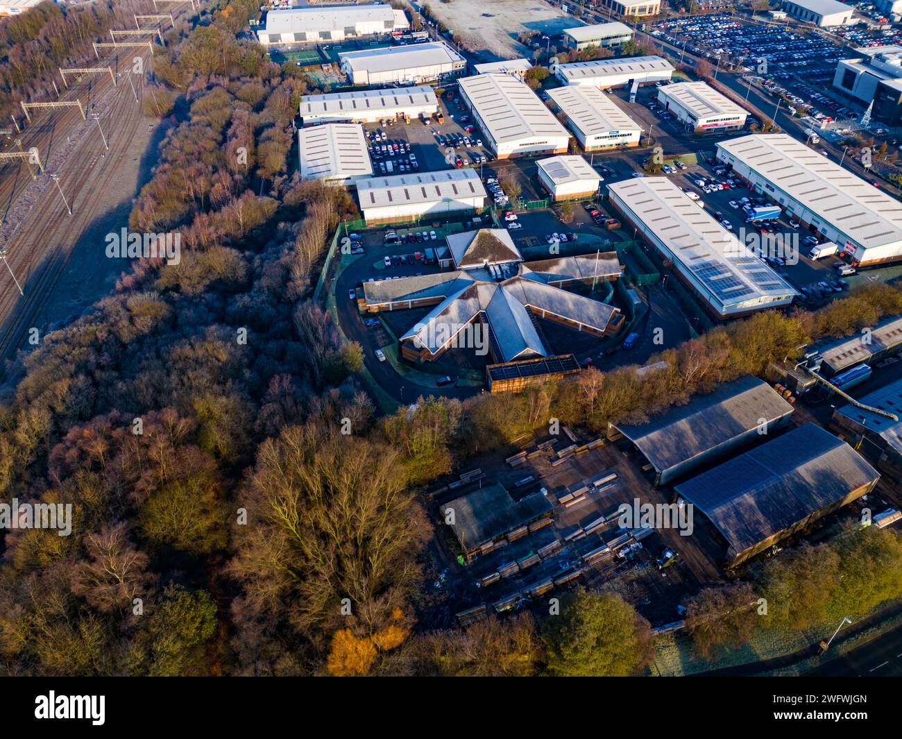 Stoke auf Trent Drohne Stockfoto