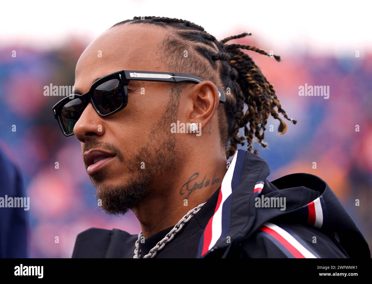 Aktenfoto vom 27.08.2023 von Mercedes Lewis Hamilton. Lewis Hamilton wird Mercedes zum Ende der Saison 2024 verlassen, wie das Formel-1-Team bekanntgegeben hat. Ausgabedatum: Donnerstag, 1. Februar 2024. Stockfoto