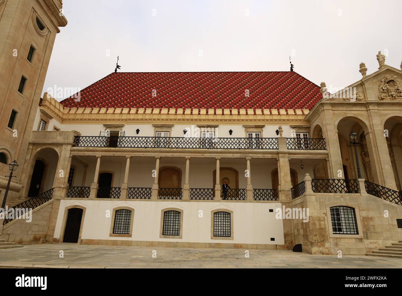 Der Pac das Escolas ist der architektonische Komplex, in dem sich das historische Zentrum der Universität von Coimbra befindet Stockfoto