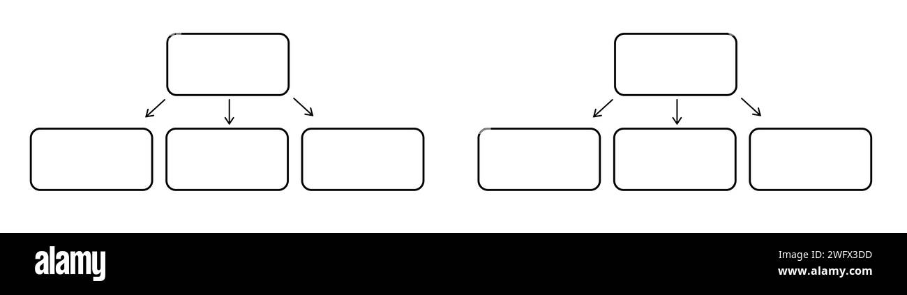 Einfache Tabellendiagramm-Abbildung für die Planung. Leere Tabelle Stockfoto