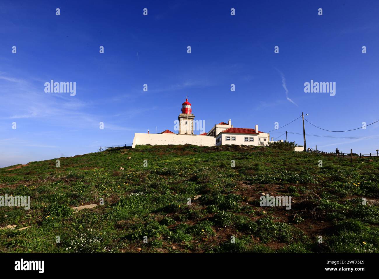 Cabo da Roca ist ein kap, das den westlichsten Punkt der Sintra Mountain Range auf dem portugiesischen Festland bildet Stockfoto