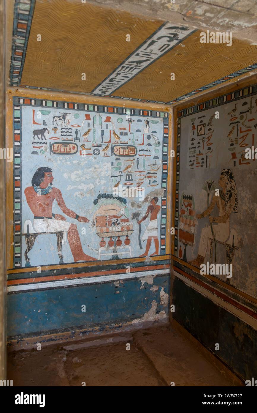 Gräber der Adligen – Qubbet el Hawa, Assuan, Oberägypten Stockfoto