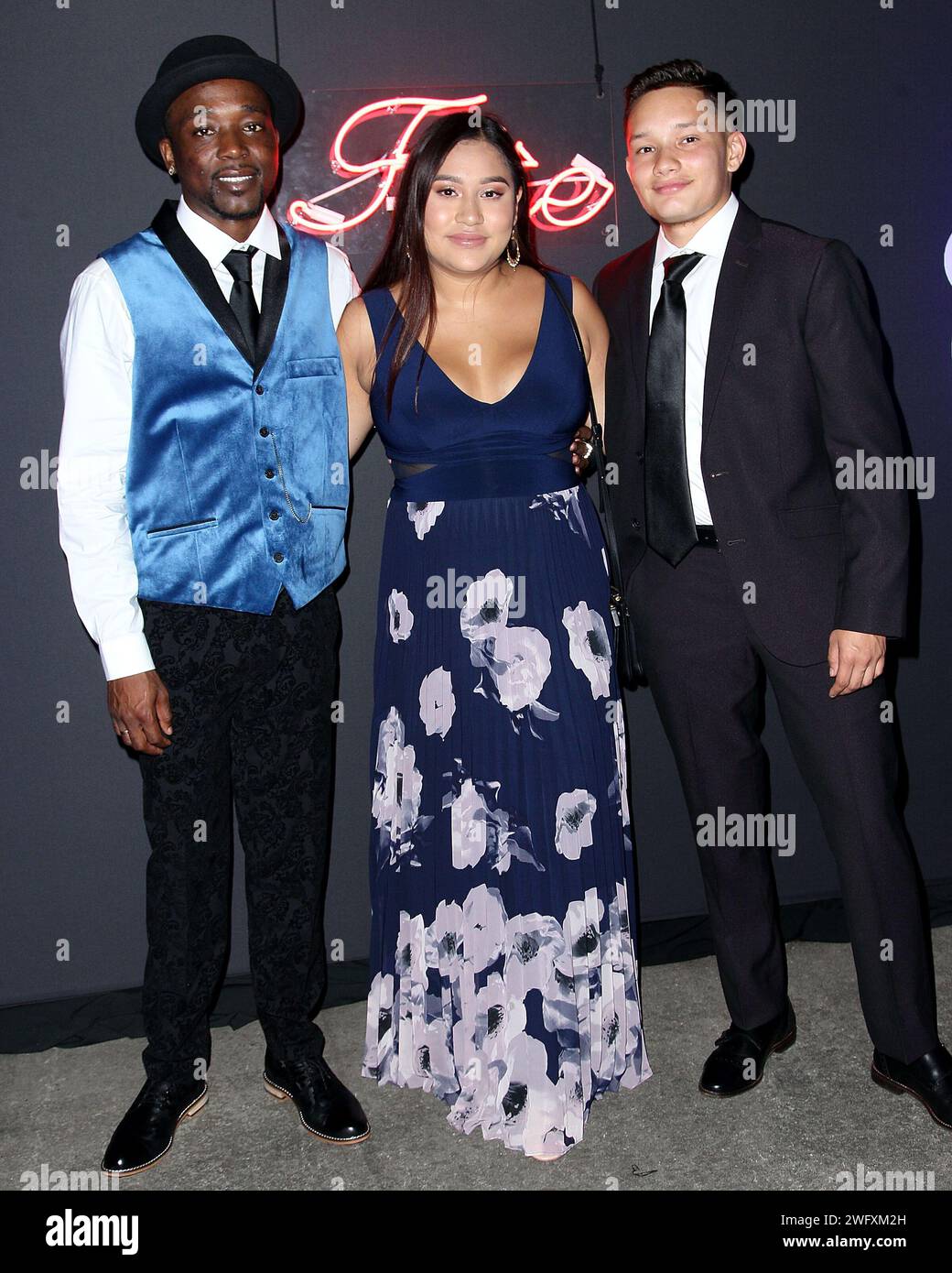 New York, NY, USA. 4. Oktober 2018. King Tolen, Alondra Castillo, Alex Jimenez beim New Yorkers for Children Fall Fete, um die Jugend in Foster Care auf Highline Stages zu unterstützen. Quelle: Steve Mack/Alamy Stockfoto