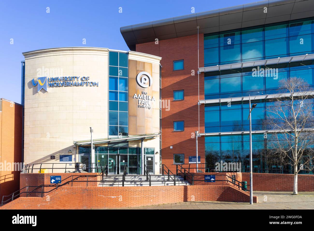 Wolverhampton University of Wolverhampton Ambika Paul Building City Campus Wulfruna Street Wolverhampton West Midlands England Großbritannien GB Europa Stockfoto