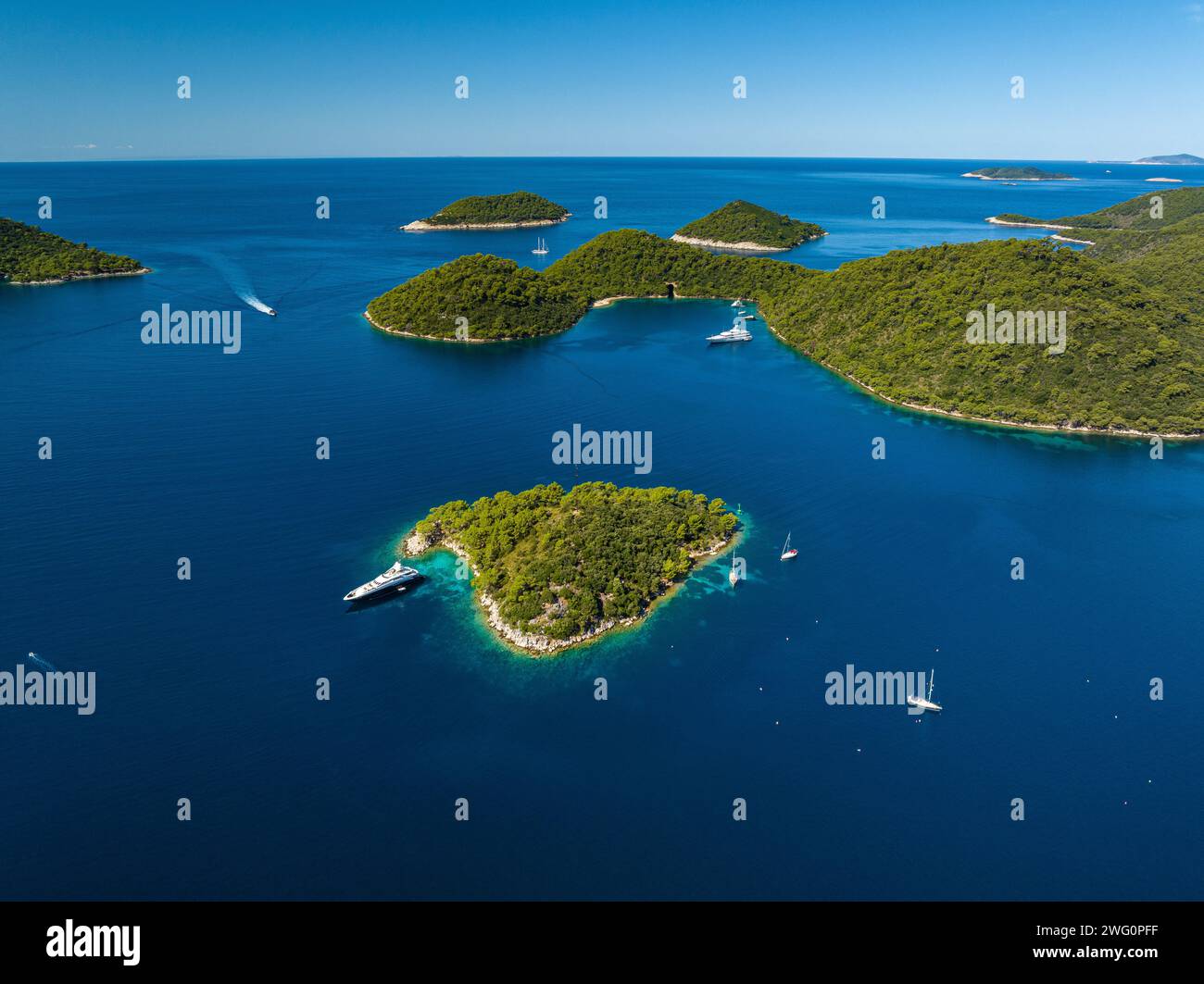 Insel Lastovo Kroatien Stockfoto