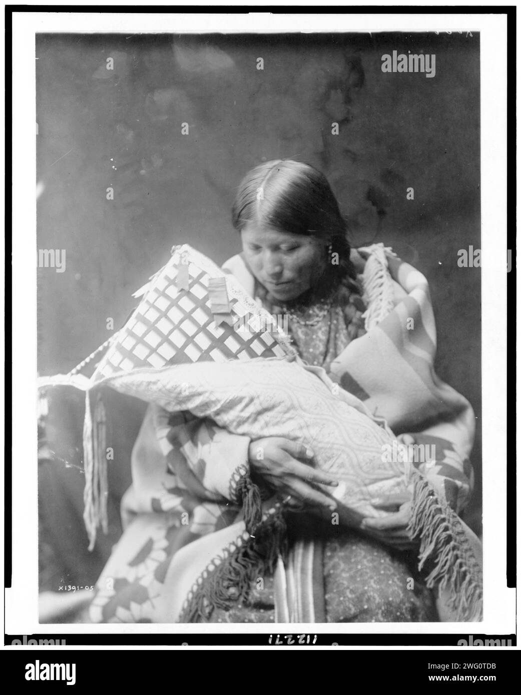 Cheyenne Mutter und Kind, 1905. Stockfoto