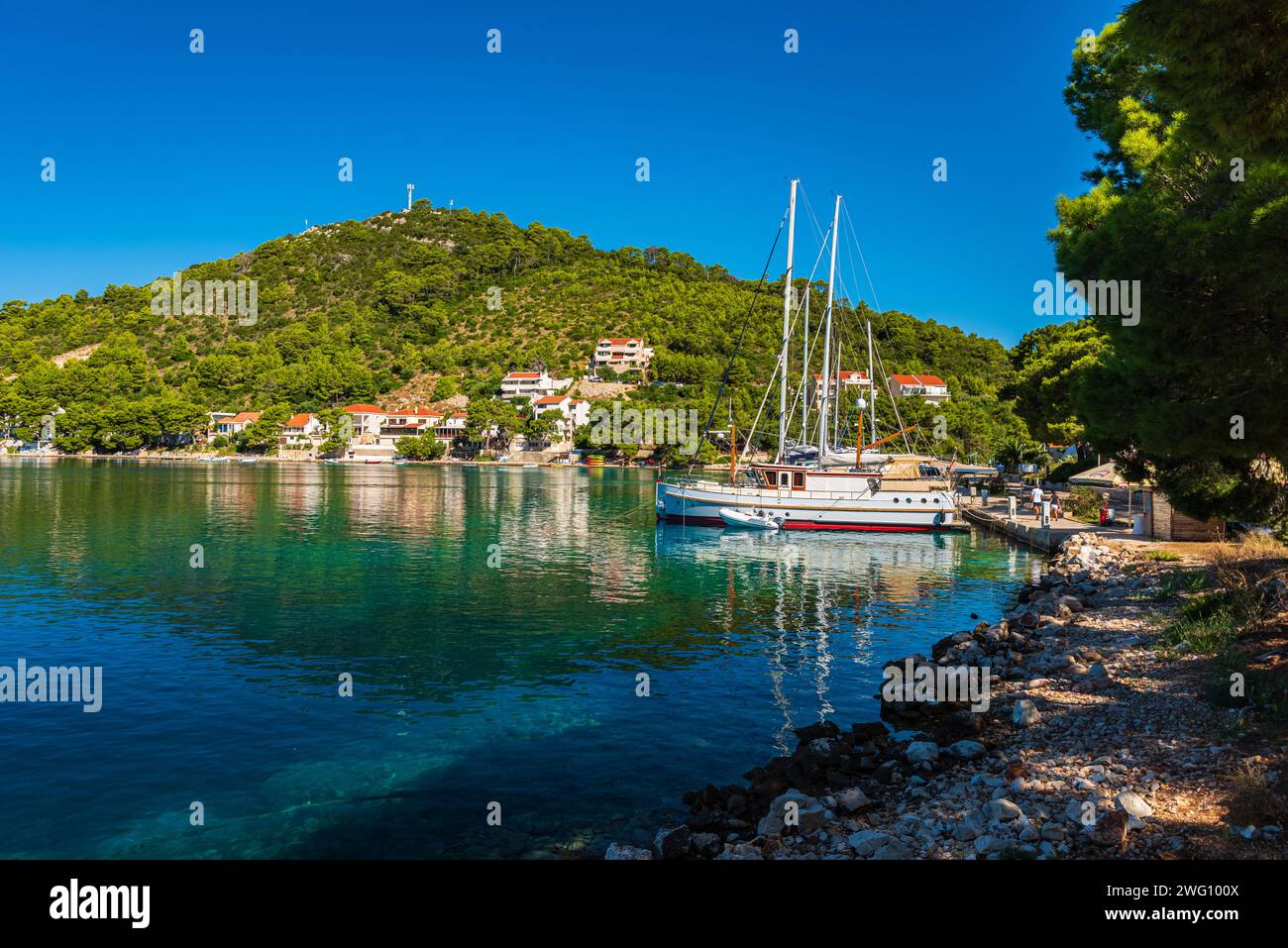 Insel Lastovo Kroatien Stockfoto
