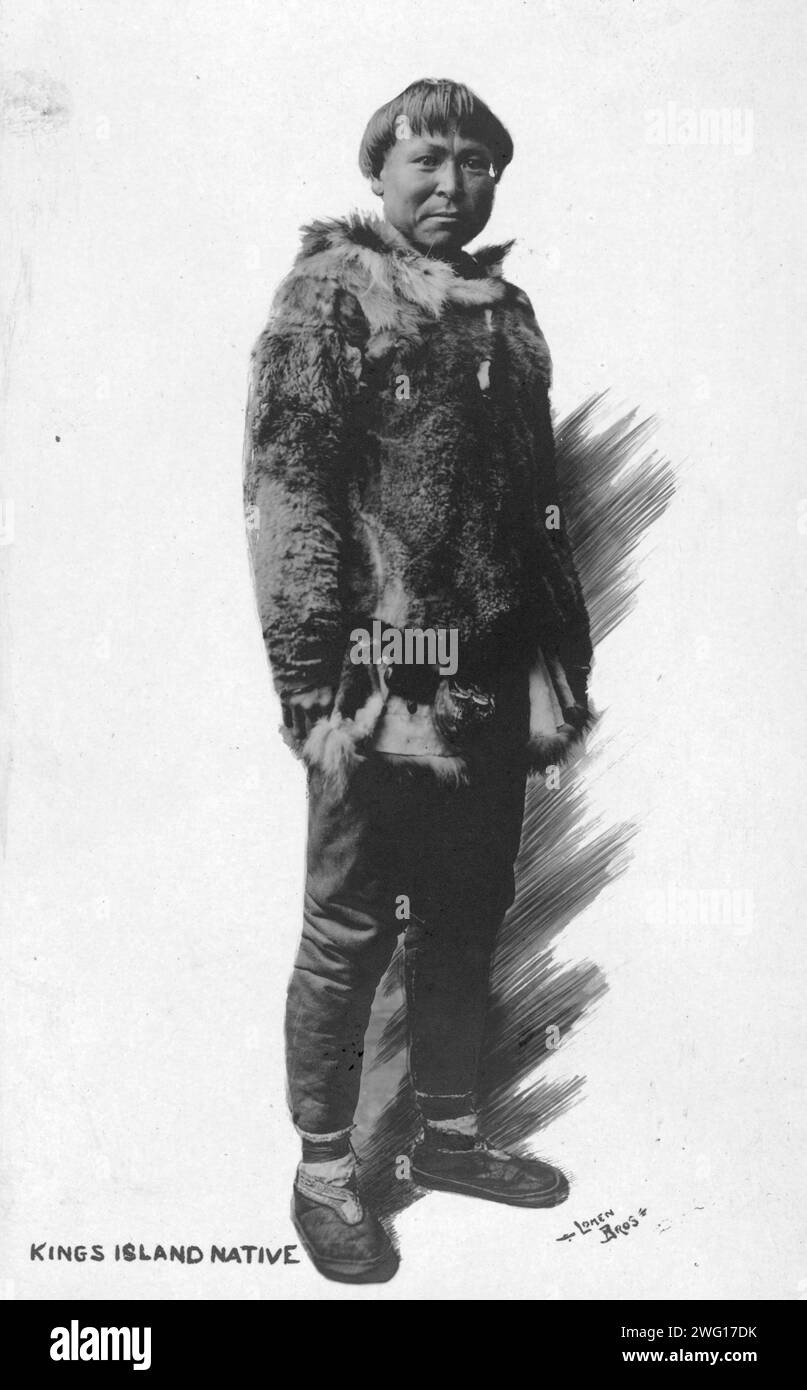 Kings Island ist einheimisch, zwischen 1900 und 1930. Stockfoto