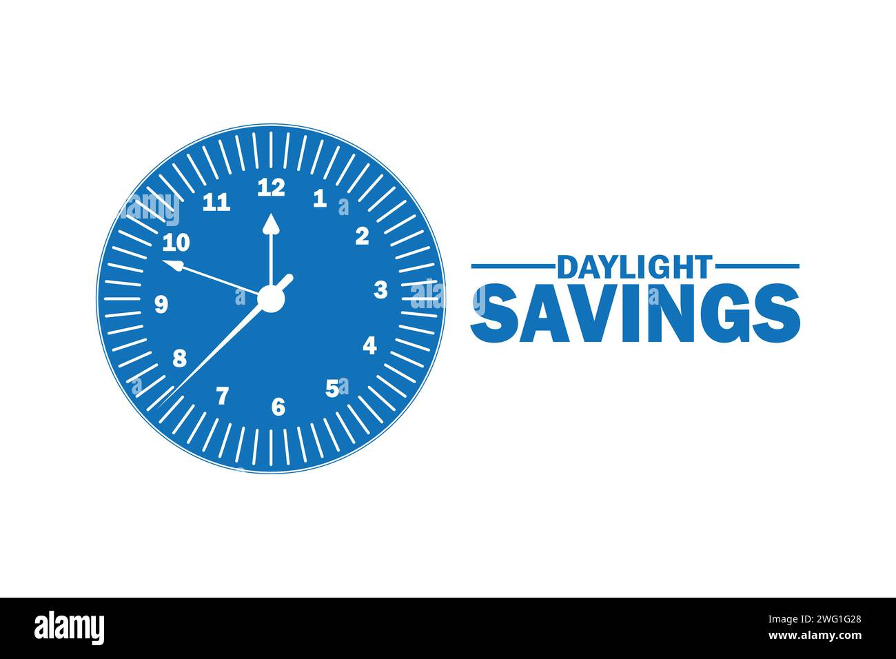 Daylight Saving Day Vector Template Design Illustration. Geeignet für Grußkarten, Poster und Banner Stock Vektor