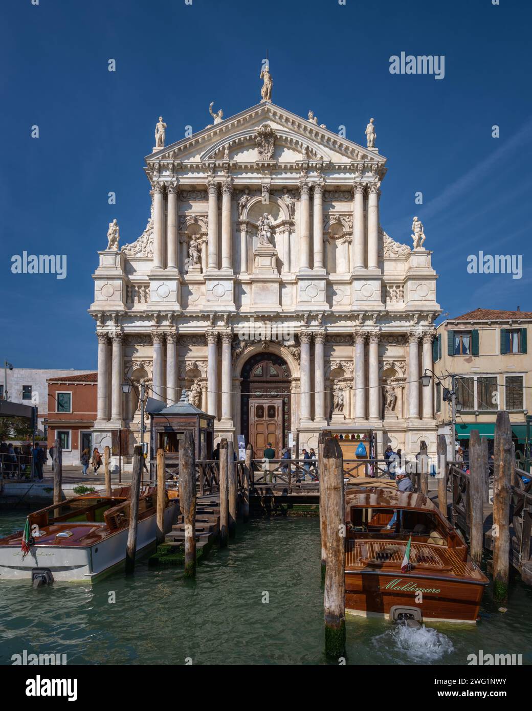 Kirche Santa Maria di Nazareth, Kirche Scalzi, Venedig, Italien Stockfoto