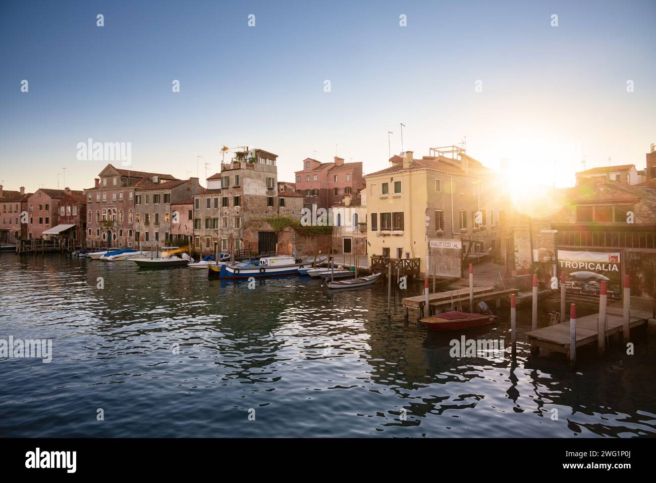 Canale di San Pietro (Peterskanal), Venedig, Italien Stockfoto
