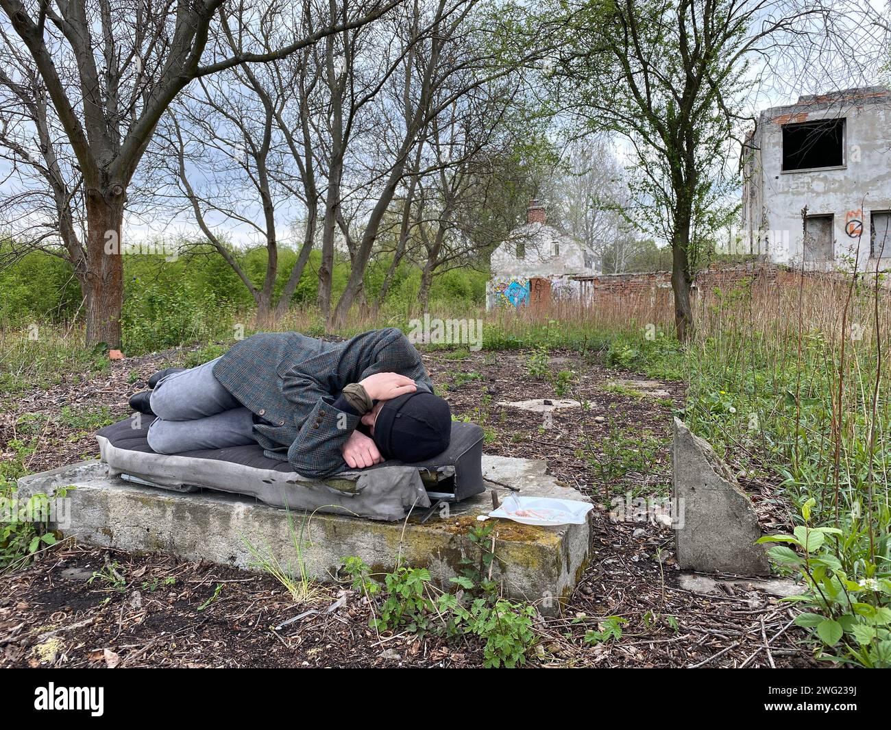 Obdachlose Stockfoto