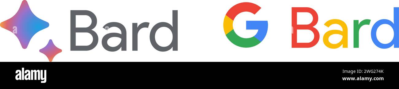 Isoliertes Logo der Google Bard-Anwendung Stock Vektor