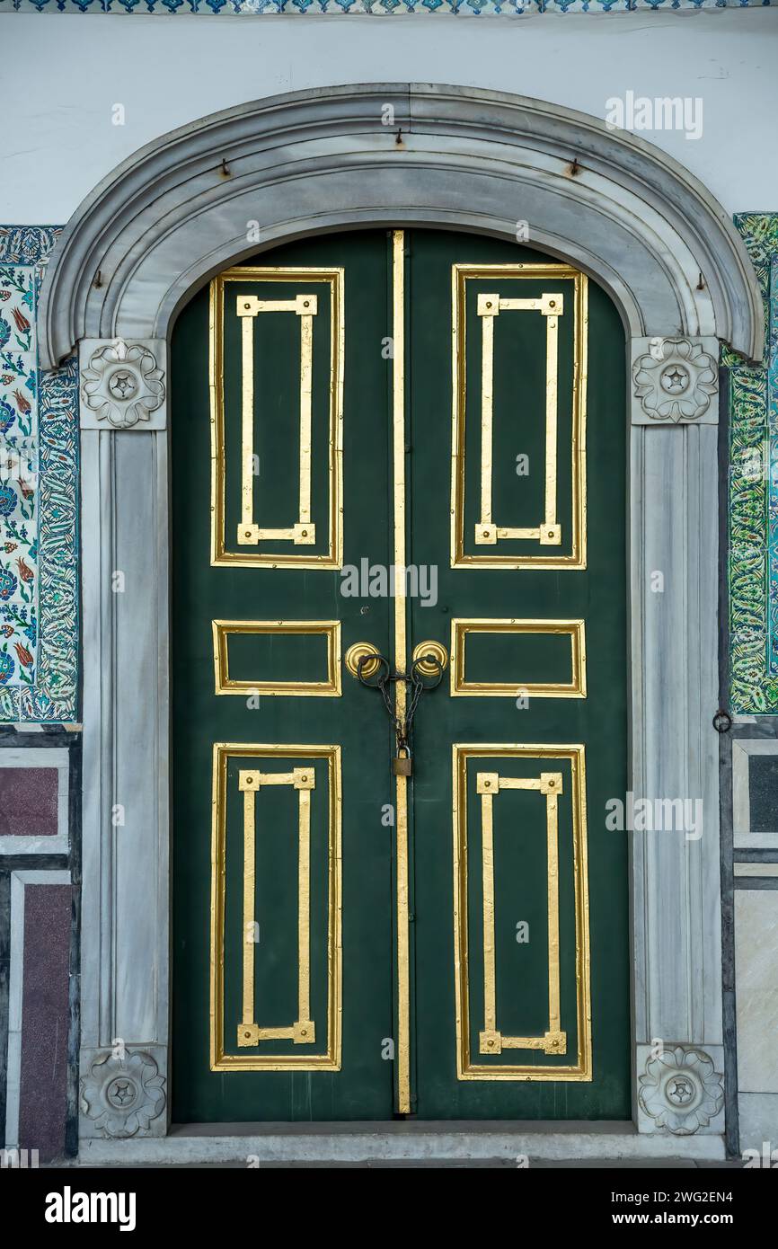 Tür, Topkapi-Palast, Istanbul, Türkei Stockfoto