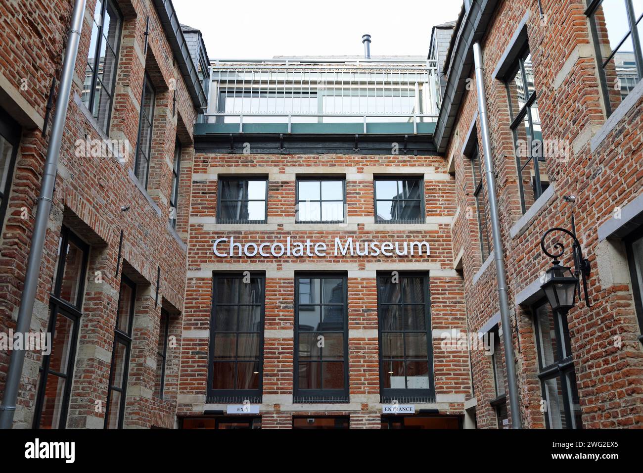 Schokoladenmuseum in Brüssel Stockfoto